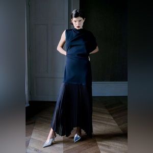 Zara Ruched Pleated Limited Edition Dress